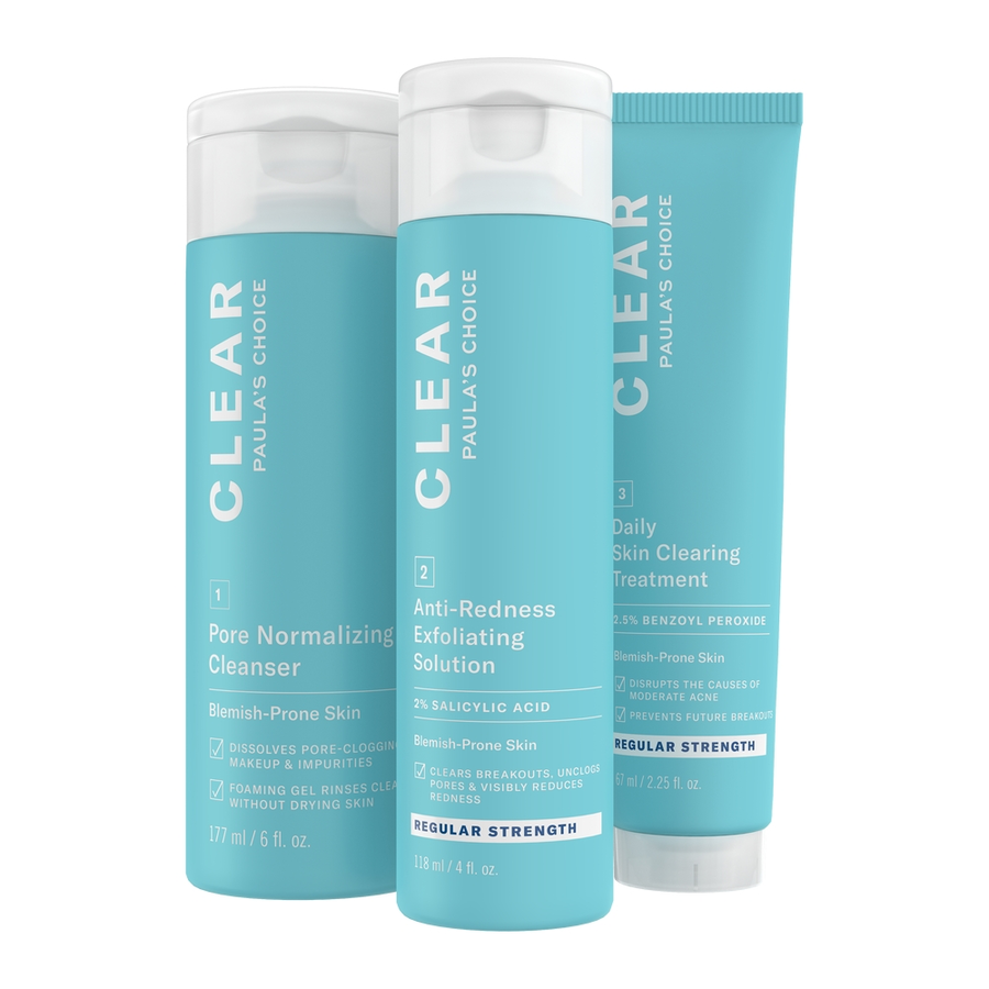 clear akne-produktset in regulärer stärke